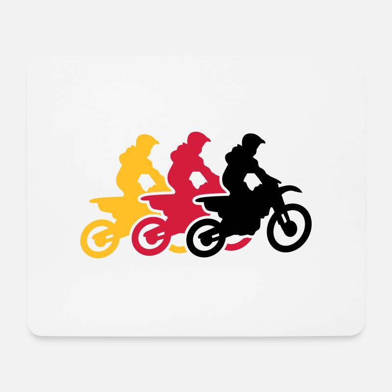motocross - Mousepad (Querformat) - Weiß