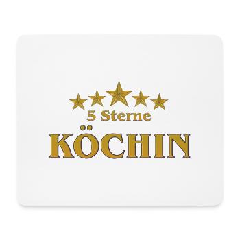 Goldene Serie - Köchin - 5 Sterne - Mousepad (Querformat) - Weiß - Vorne