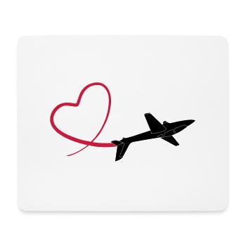 Kunstflug aerobatic Fox - Mouse Pad (horizontal) - white - Front