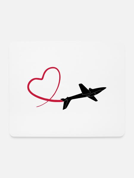 Kunstflug aerobatic Fox - Mouse Pad (horizontal) - white