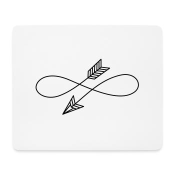 Infinity Pfeil, Beste Freunde, Liebe Freundin, Fun - Mousepad (Querformat) - Weiß - Vorne