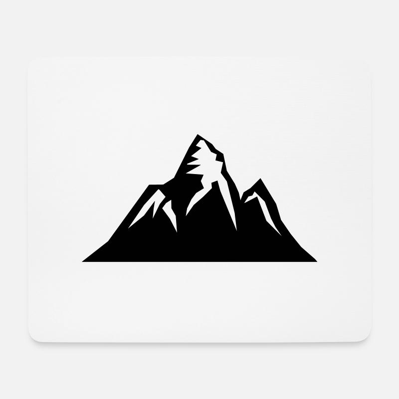 mountain - Mousepad (Querformat) - Weiß