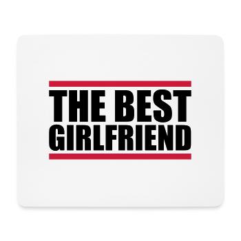 the best girlfriend - Mousepad (Querformat) - Weiß - Vorne