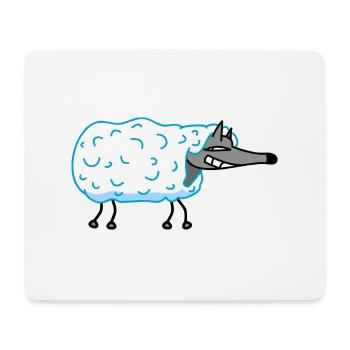 Wolf in sheep's clothing - Mouse Pad (horizontal) - white - Front