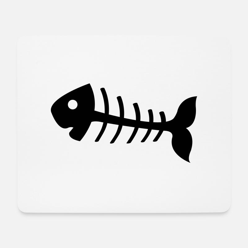 fischgraete - Mousepad (Querformat) - Weiß