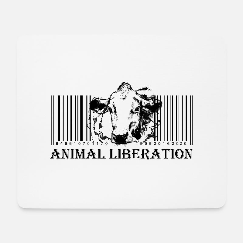 Animal Liberation - Mousepad (Querformat) - Weiß