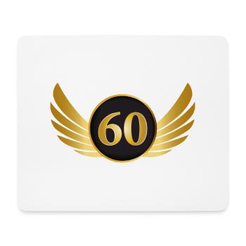 60. Geburtstag Jahre Geschenk Birthday Ehrentag - Mousepad (Querformat) - Weiß - Vorne