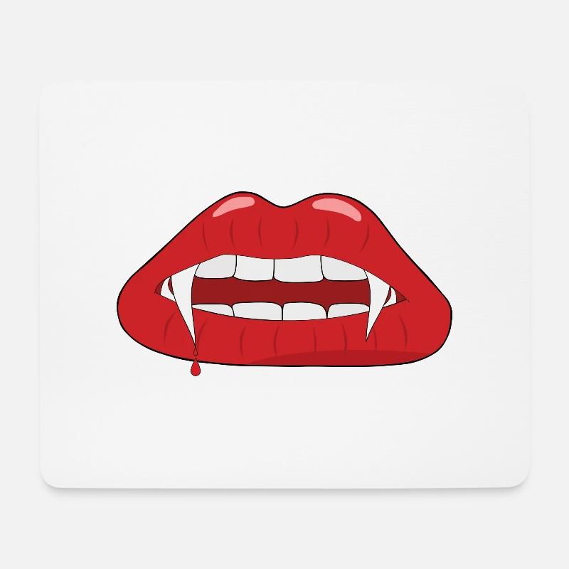 Vampire Vampire Teeth - Mouse Pad (horizontal) - white