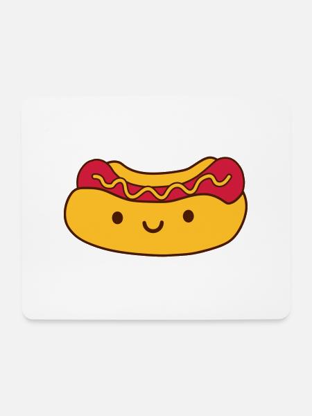 Suesser Hot Dog - Mousepad (Querformat) - Weiß