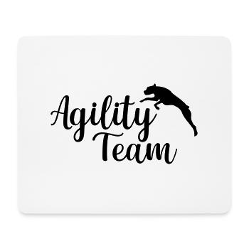 Agility Team Hundesport - Mousepad (Querformat) - Weiß - Vorne