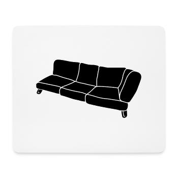 Conception de Clipart de canapé - Tapis de souris (format paysage) - blanc - Devant