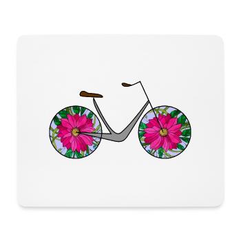 Bike - Mouse Pad (horizontal) - white - Front