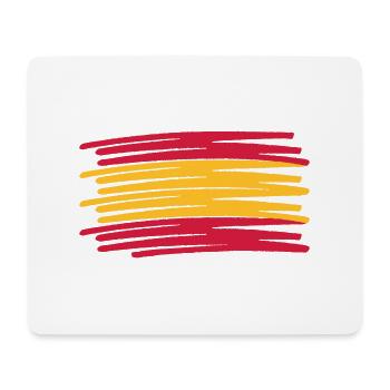 España bandera flag spain - Tapis de souris (format paysage) - blanc - Devant