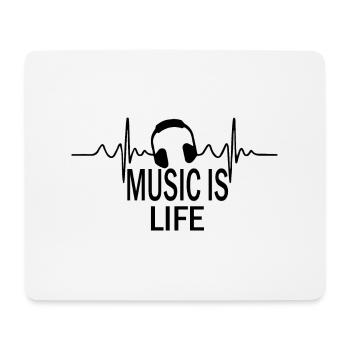 Rock Music Rock and Roll - Mouse Pad (horizontal) - white - Front