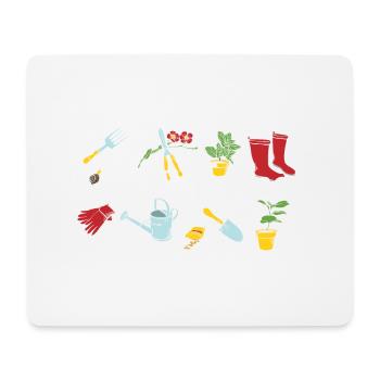 Gartenfee Gärtnerin Garten Gärtnern Kleingarten - Mousepad (Querformat) - Weiß - Vorne