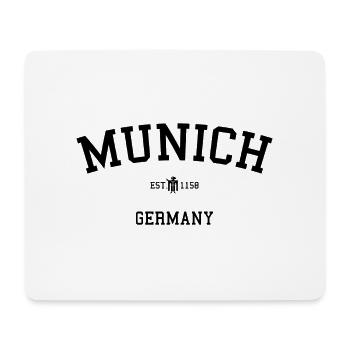 Munich München Bayern Bavaria Germany Deutschland - Mouse Pad (horizontal) - white - Front