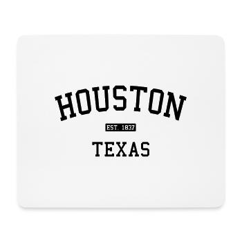 Houston - Texas - États-Unis - États-Unis d’Amérique - Tapis de souris (format paysage) - blanc - Devant