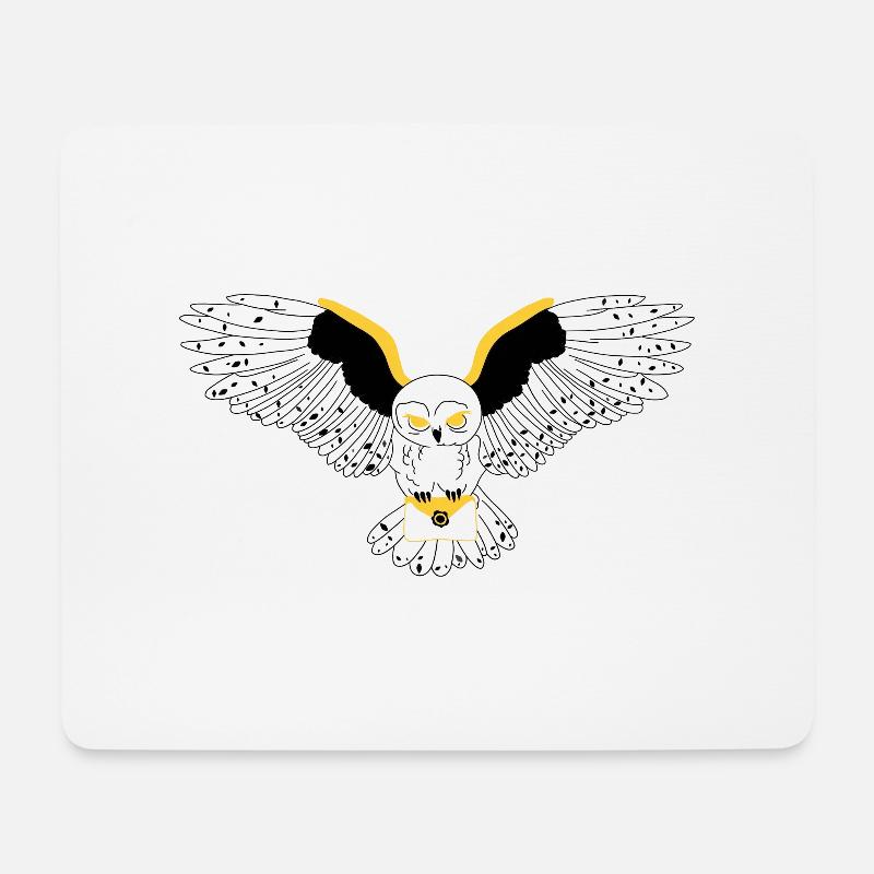 Owl owl - Mouse Pad (horizontal) - white