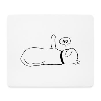 Lazy Dog Dog Lover Dog Owner Saying - Mouse Pad (horizontal) - white - Front