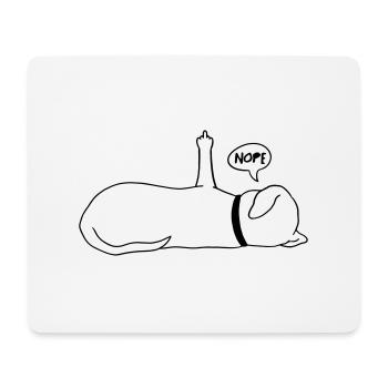 Lazy Dog Dog Lover Dog Owner Saying - Mouse Pad (horizontal) - white - Front