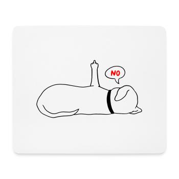 Lazy Dog Dog Lover Dog Owner Saying - Mouse Pad (horizontal) - white - Front