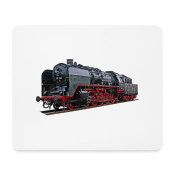 Dampflok BR 50 3501 - Mousepad (Querformat) - Weiß - Vorne