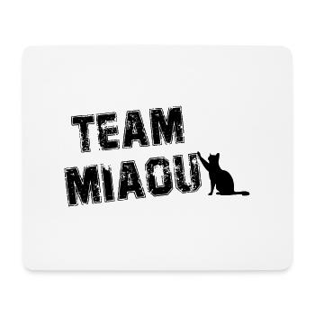 Team miau Katzenhumor - Mousepad (Querformat) - Weiß - Vorne