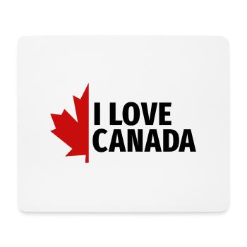I love Canada Maple Leaf Canada Vancouver Ottawa - Mouse Pad (horizontal) - white - Front