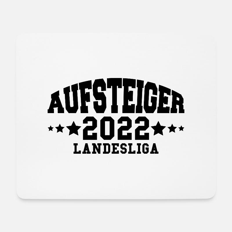 Aufsteiger 2022 Landesliga Aufstieg Fußball - Mousepad (Querformat) - Weiß