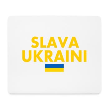 Slava ukraini - Mousepad (Querformat) - Weiß - Vorne