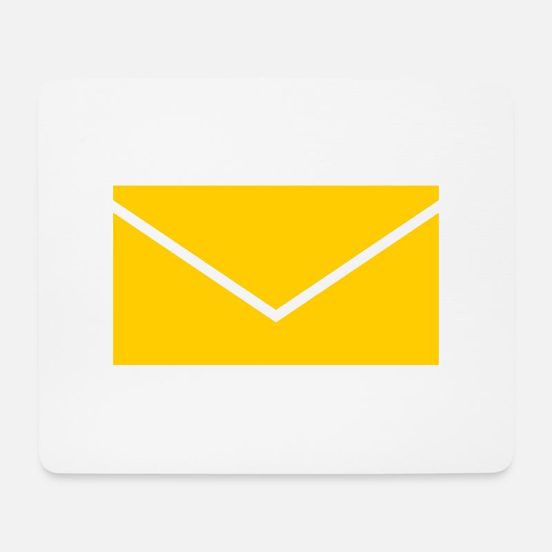 Gelber Brief - Mousepad (Querformat) - Weiß