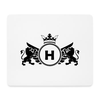Buchstabe H Wappen - Mousepad (Querformat) - Weiß - Vorne