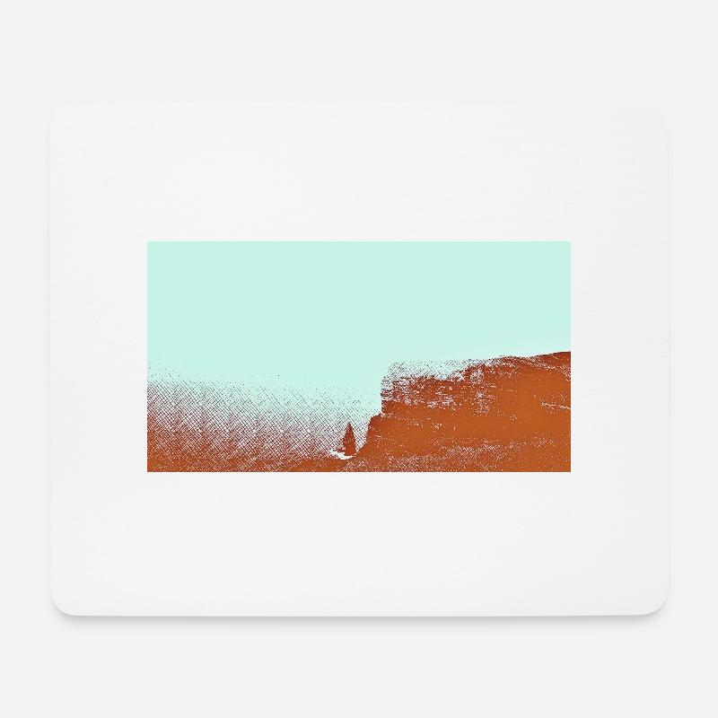 Cliffs of Moher - Mousepad (Querformat) - Weiß