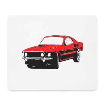 Voiture - Tapis de souris (format paysage) - blanc - Devant