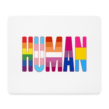 Human Pride Lgbtq Rainbow Transgender Bisexual Lov - Mousepad (Querformat) - Weiß - Vorne