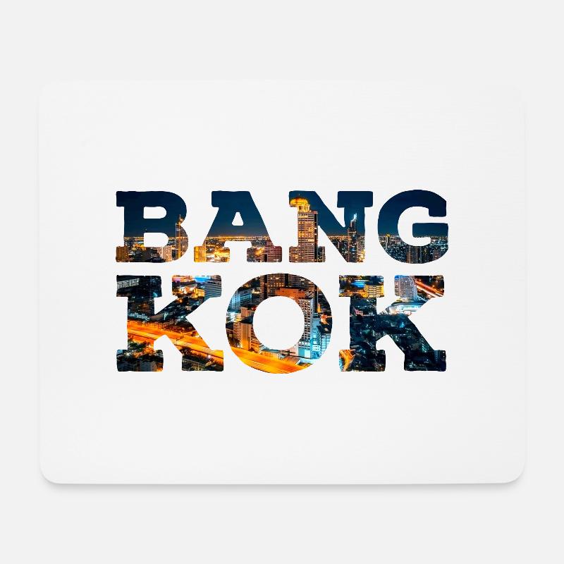 Bangkok - Mousepad (Querformat) - Weiß