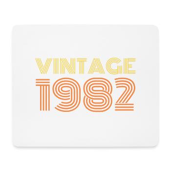 Vintage 1982- Retro-Birthday - Mouse Pad (horizontal) - white - Front