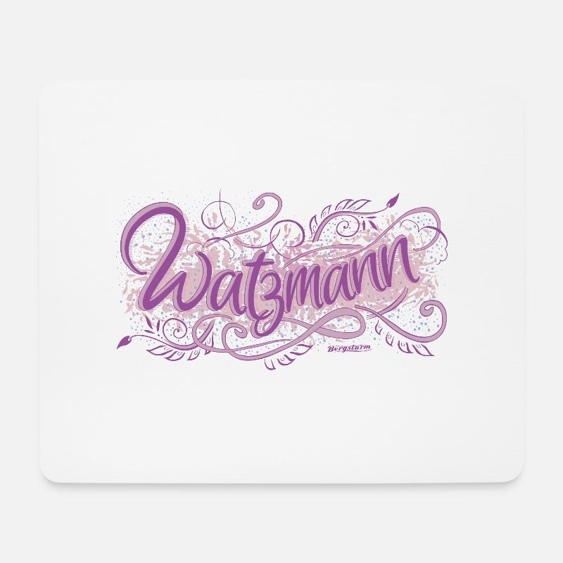 Watzmann - Mousepad (Querformat) - Weiß