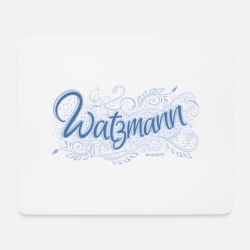 Watzmann - Mousepad (Querformat) - Weiß