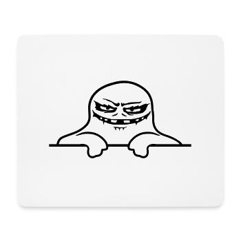 Ghost Comic Wall Monster - Mouse Pad (horizontal) - white - Front