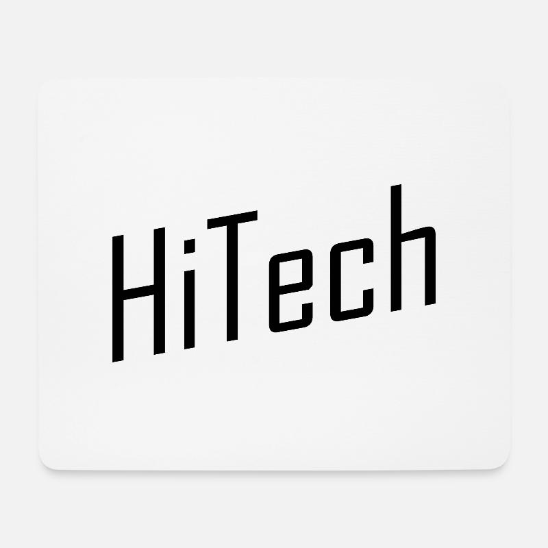 HiTech - Mousepad (Querformat) - Weiß
