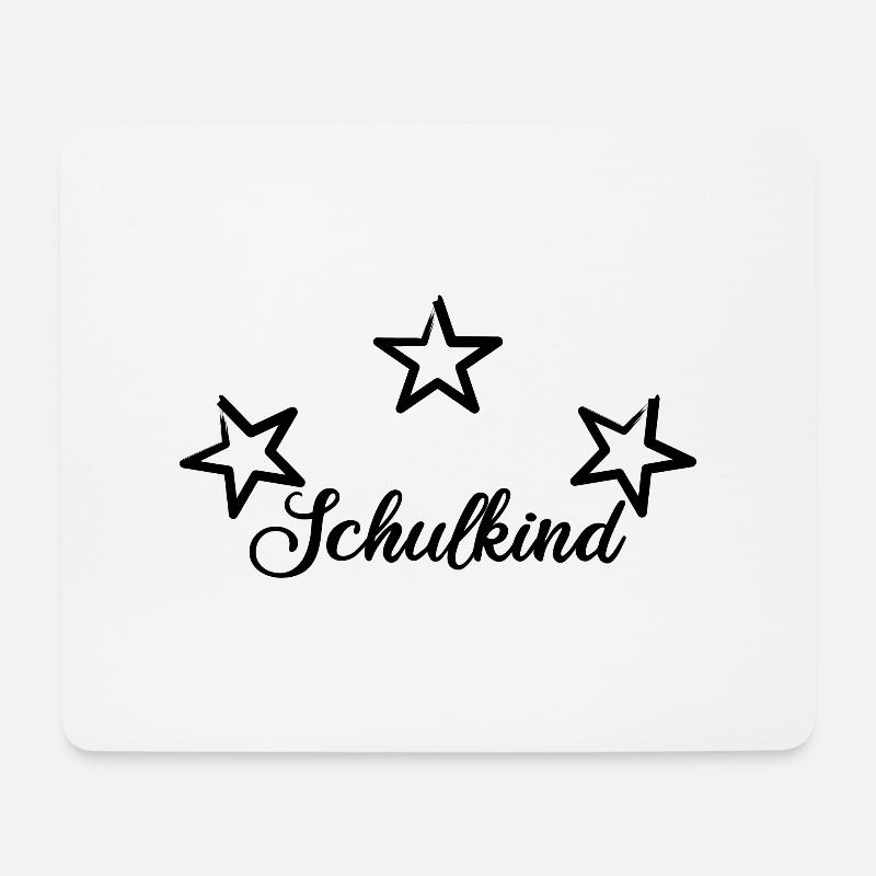 Schulkind - Mousepad (Querformat) - Weiß