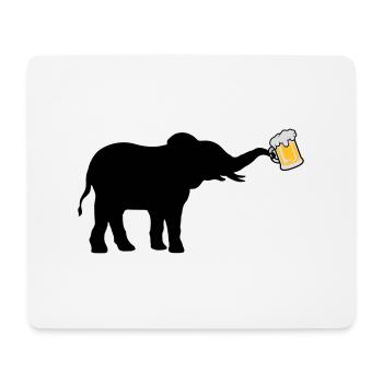 Bière Jug Elephant cool - Tapis de souris (format paysage) - blanc - Devant