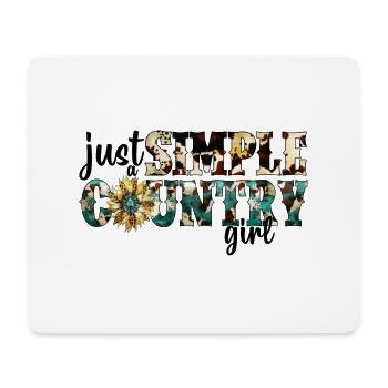 Country Musik ländlich Landei Countrymusiker Mom - Mousepad (Querformat) - Weiß - Vorne