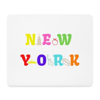 Chemise vintage NEW YORK - Tapis de souris (format paysage) - blanc - Devant