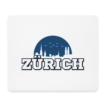 Zürich - Mousepad (Querformat) - Weiß - Vorne