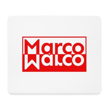 Text mirror Last name First name Marco - Mouse Pad (horizontal) - white - Front