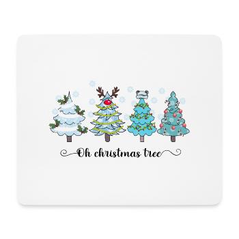 Oh Christmas Tree - Mousepad (Querformat) - Weiß - Vorne