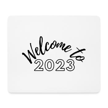 Bienvenue en 2023 - Fête du Nouvel An - Tapis de souris (format paysage) - blanc - Devant