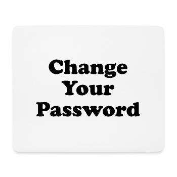 Changez votre mot de passe! -noir - Tapis de souris (format paysage) - blanc - Devant